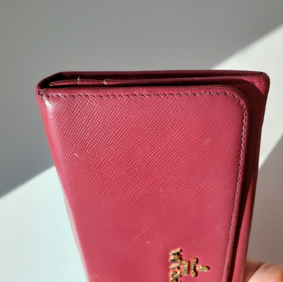 Authentic Prada Saffiano Large Wallet, Pink - Picture 15 of 16
